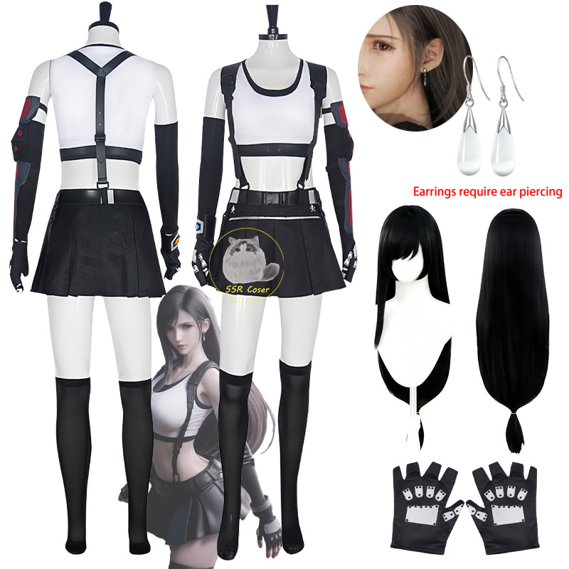 Women Accessories Earrings - Game Tifa Lockhart Cosplay Costume Final