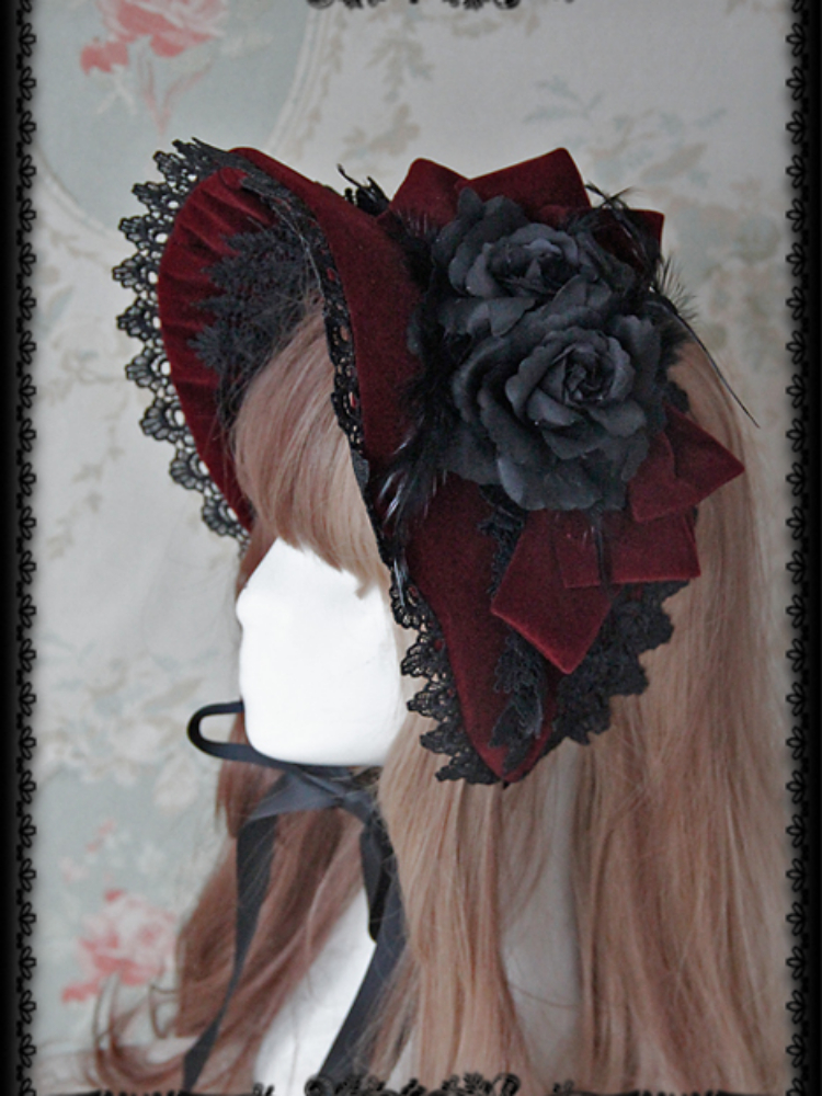 Women'S Victorian Era Accessories - Rose Sanctuary ~ Lolita Retro Lace