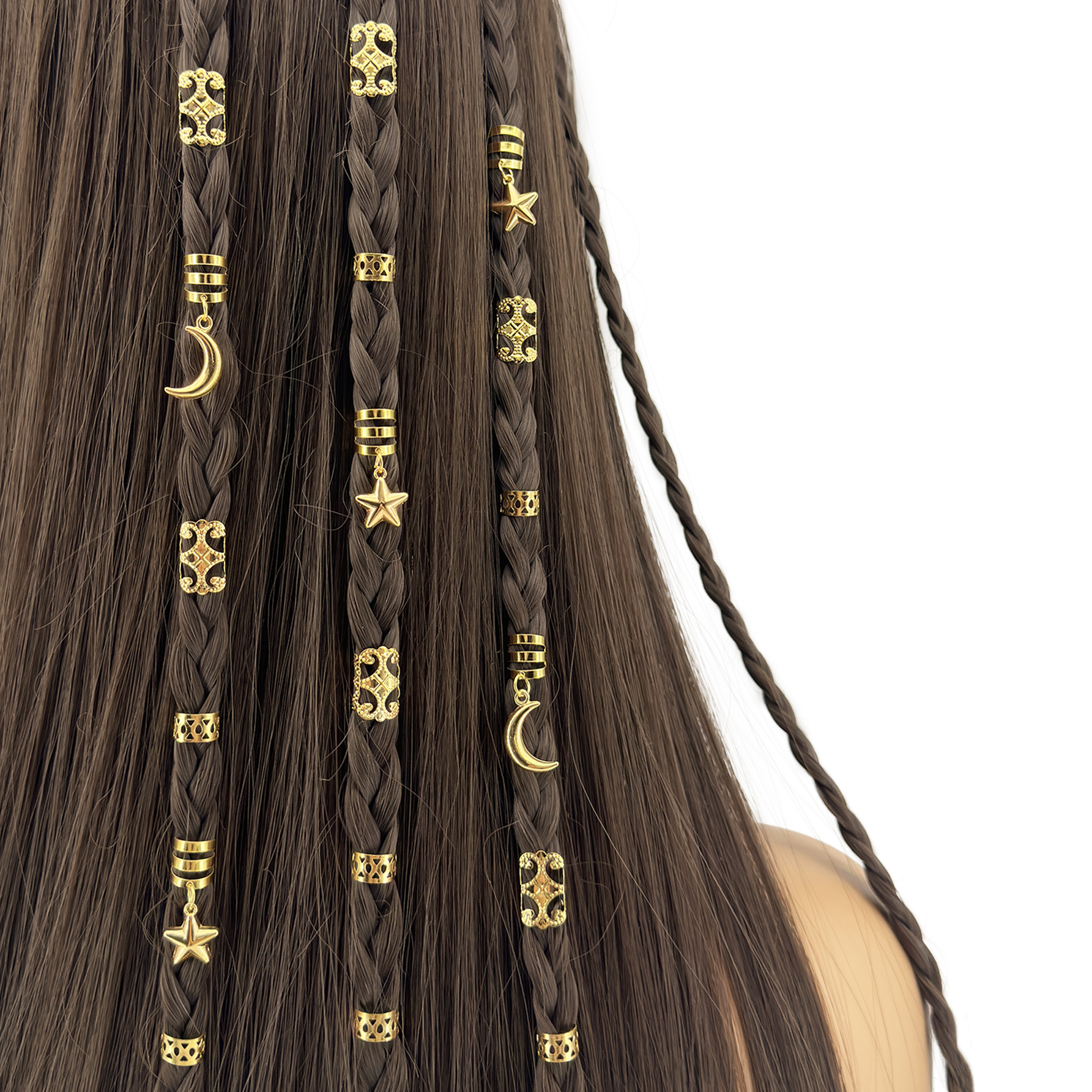 Women Accessories Combo Gift - 35pcs Stars and Moon Combo Dreadlock