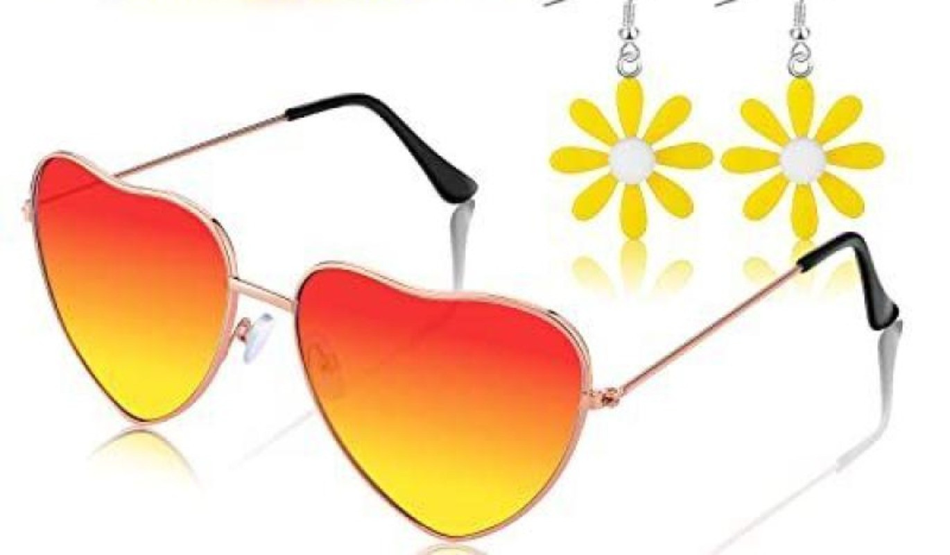 4-Piece Hippie Clothing Access - огляд і ціна Women'S Accessories From The 70S
