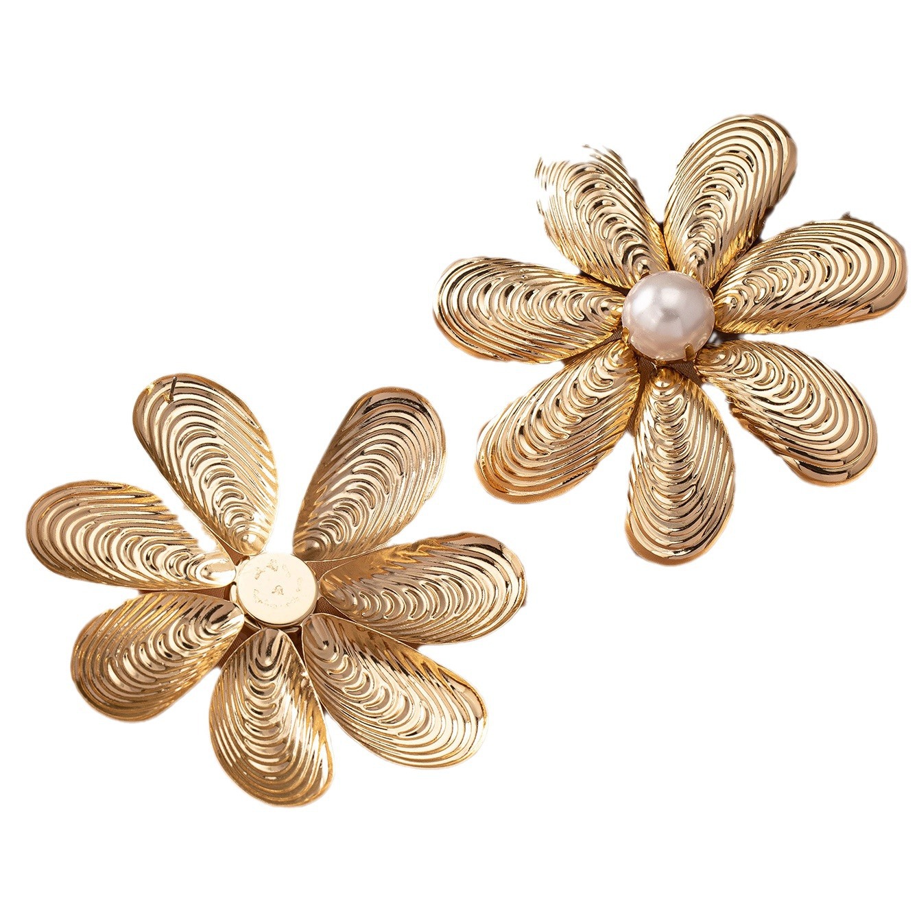 Large Metal Flower Earrings fo - огляд і ціна Women'S Accessories Jewelry Sale