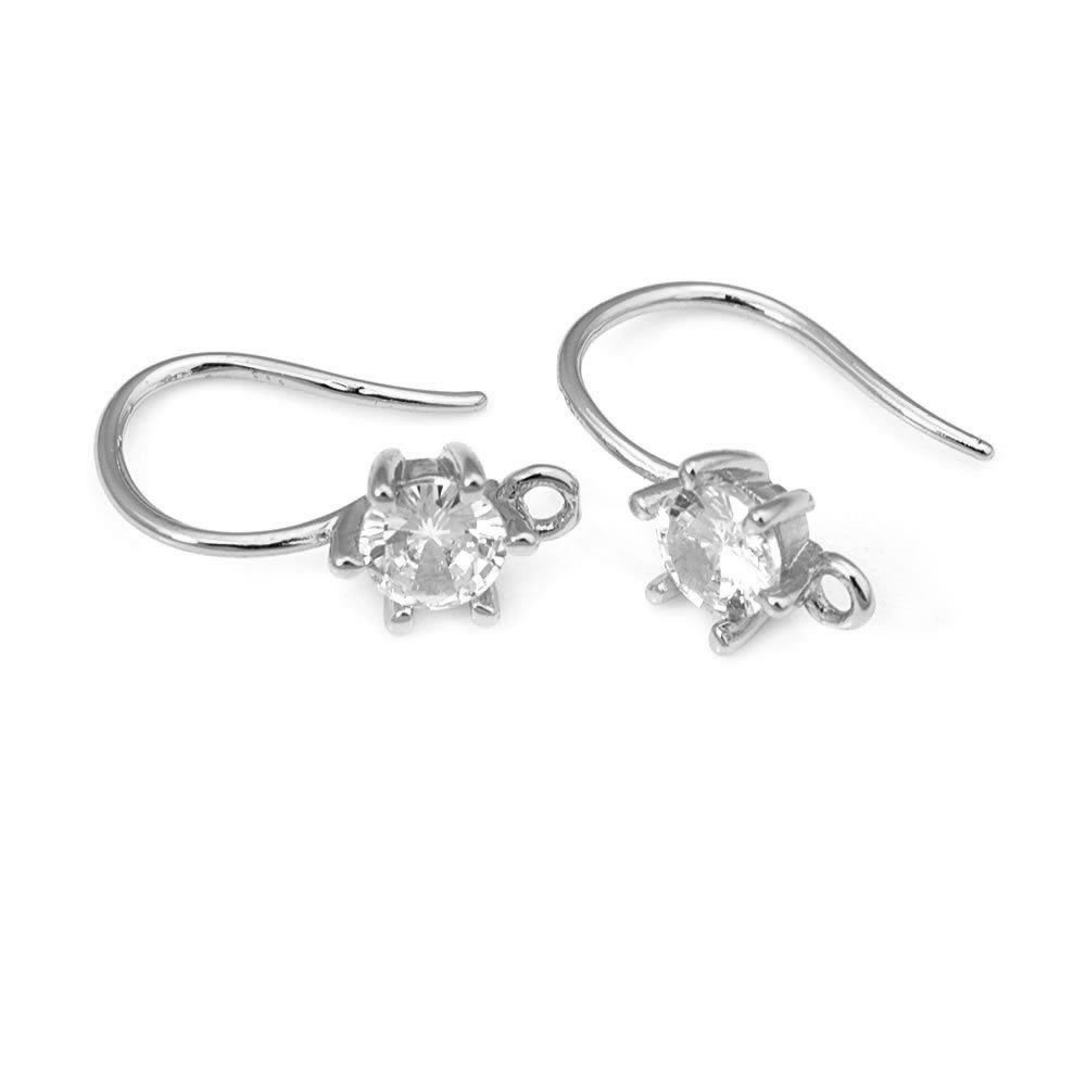 18K Gold Color Brass with Zirc - огляд і ціна Women Accessories Earrings