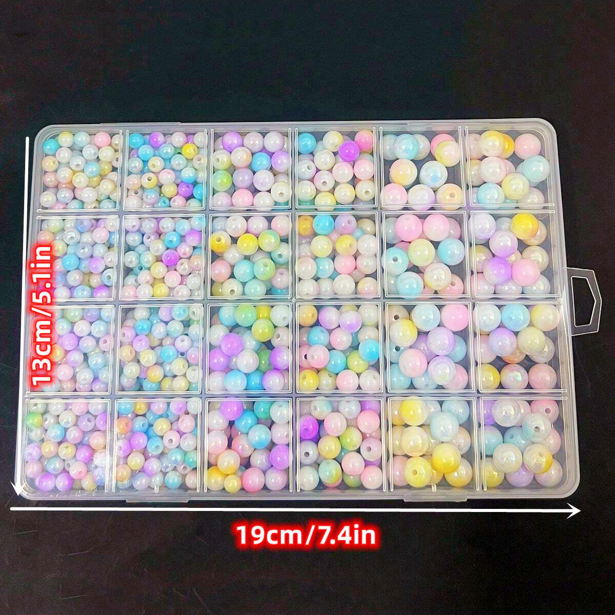 800pcs/24 grid set box 6mm/8mm - огляд і ціна Women Accessories Earrings