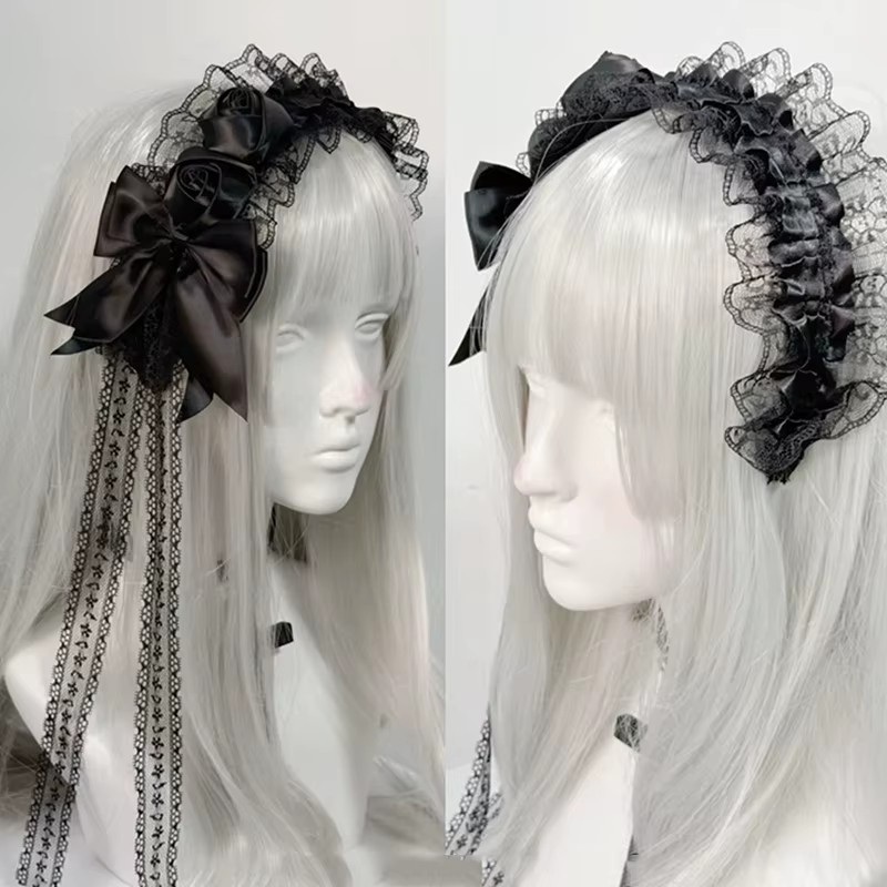Lolita Gothic Black Lace Headb - огляд і ціна Women'S Victorian Era Accessories
