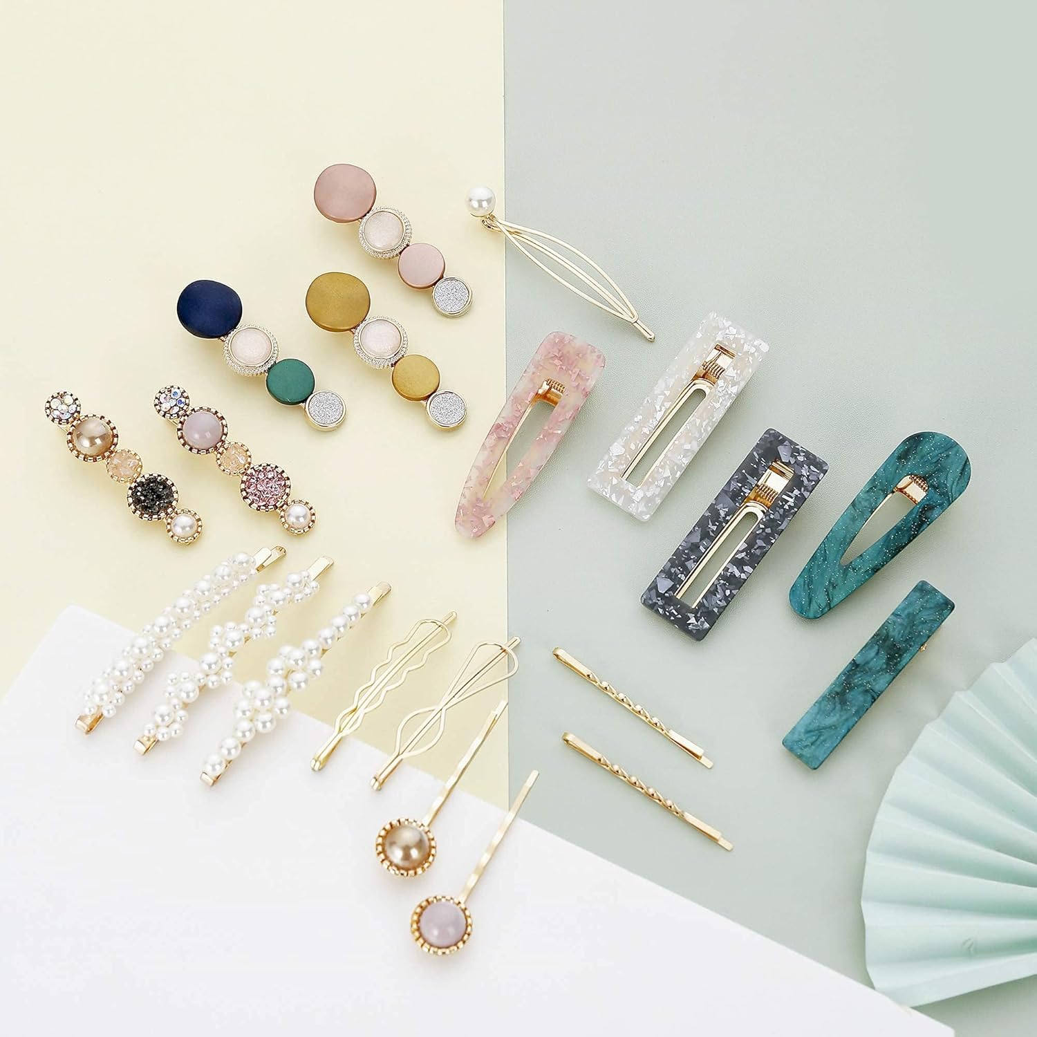 20 Pcs Pearl Acrylic Resin Hai - огляд і ціна Women Accessories Images