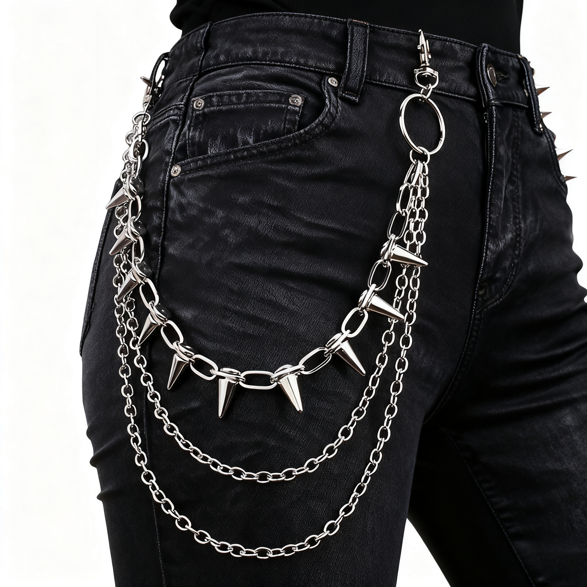 Unisex Hip Hop Punk Rock Metal - огляд і ціна Women'S Jeans Accessories