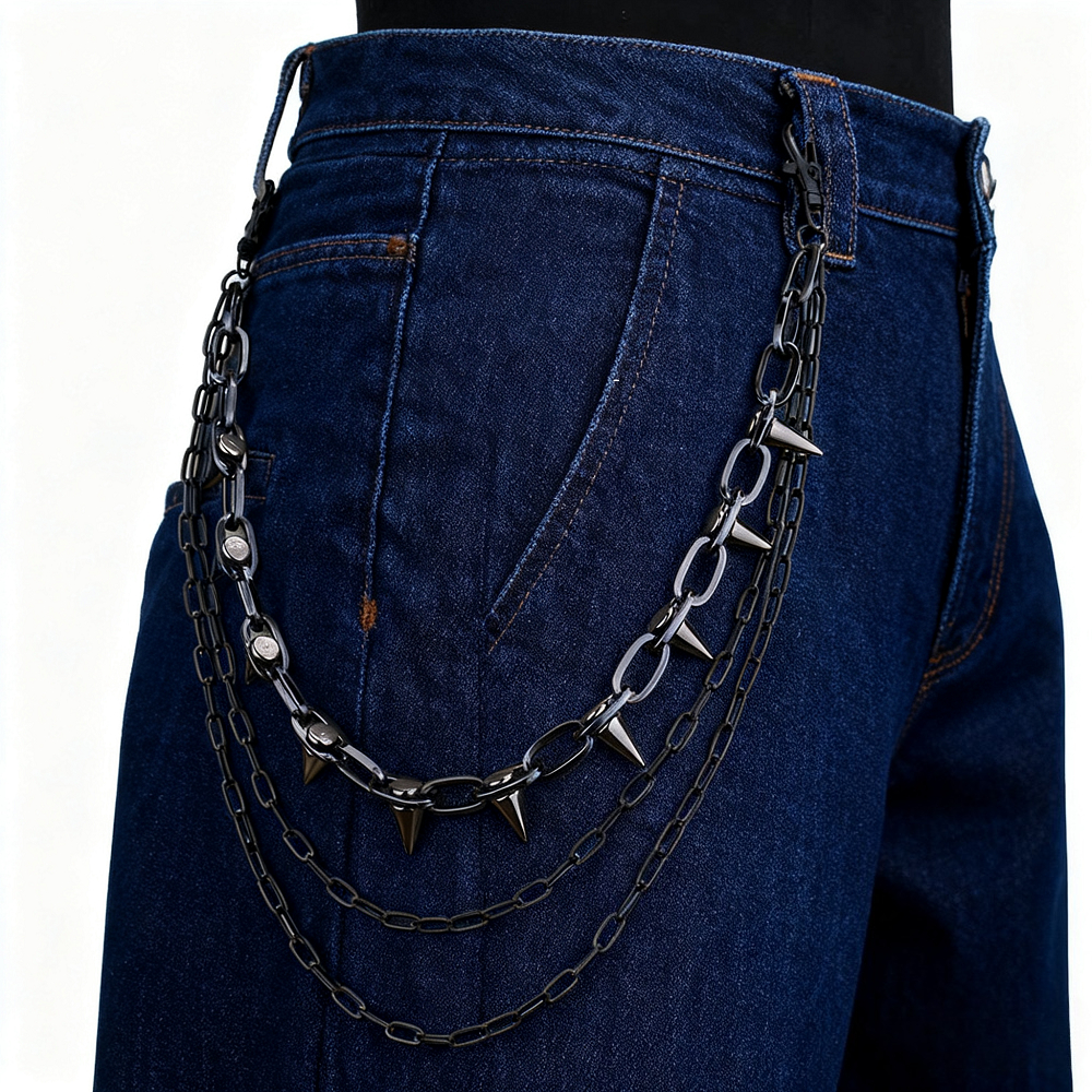 Unisex Hip Hop Punk Rock Metal - огляд і ціна Women'S Jeans Accessories