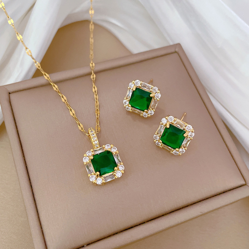 18K Gold Plated Stainless stee - огляд і ціна Women Accessories Combo Gift