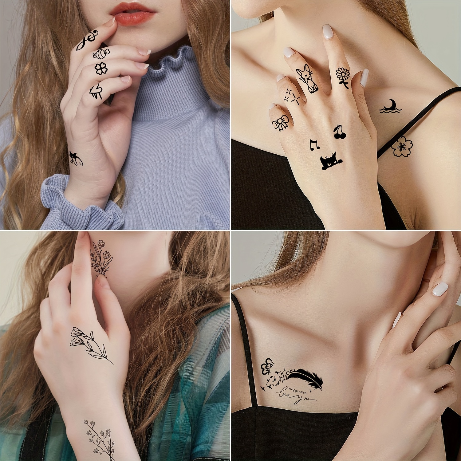 Premium 30Pcs Waterproof Black - огляд і ціна Women Accessories For Hand