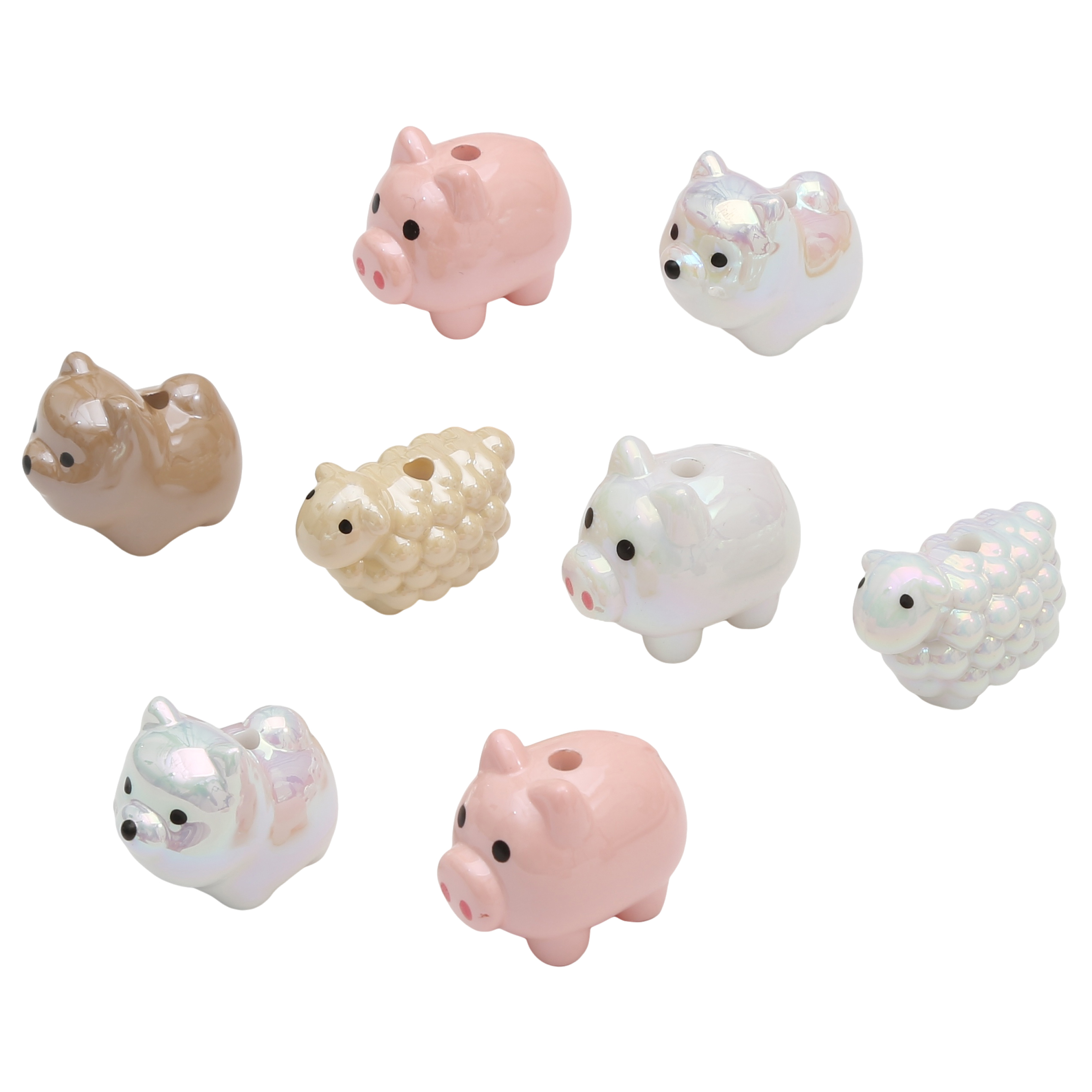 Acrylic Animal Beads Sheep Pig - огляд і ціна Women Accessories For Hand