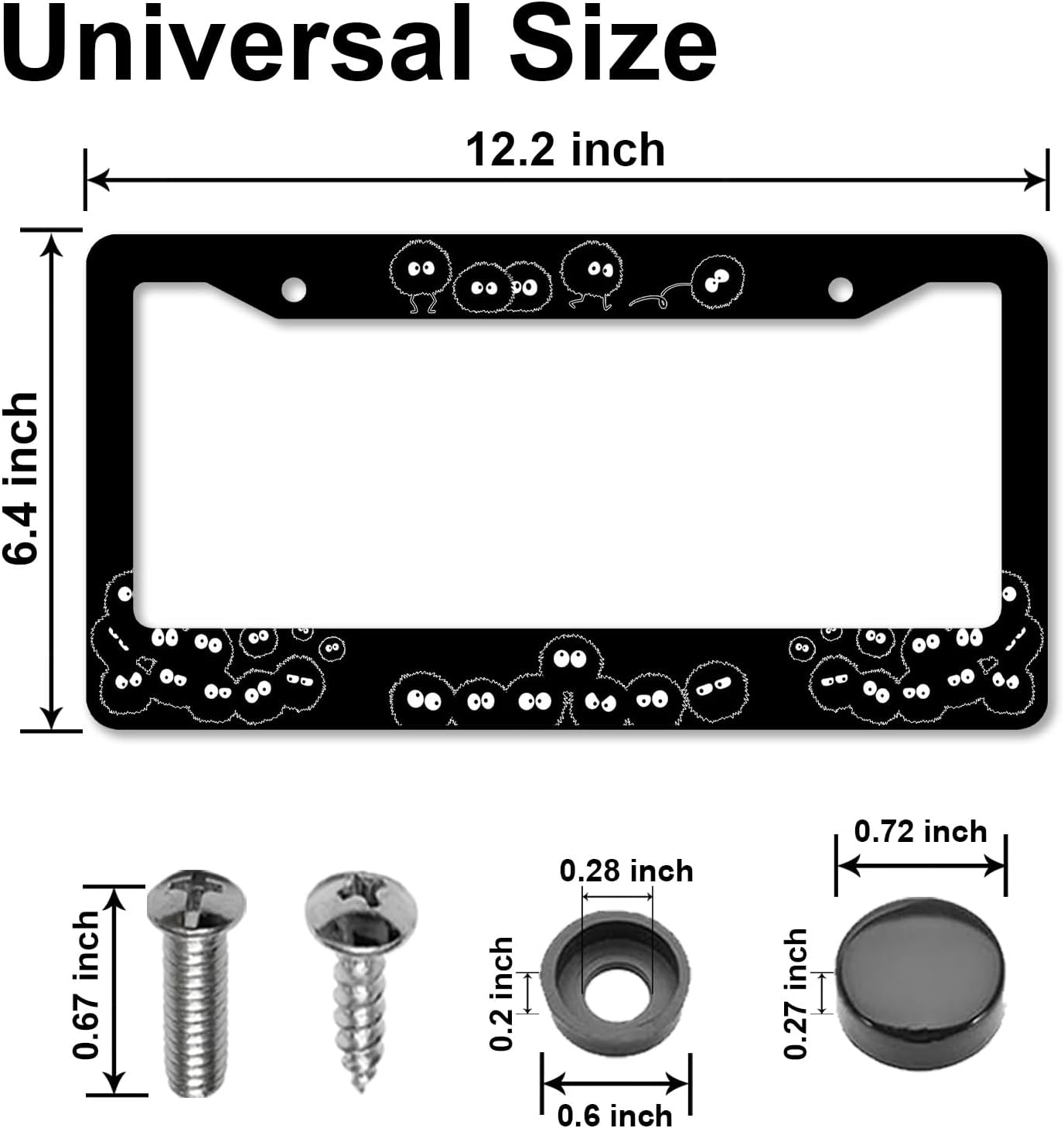 Soot Sprites License Plate Fra - огляд і ціна Women Accessories Images