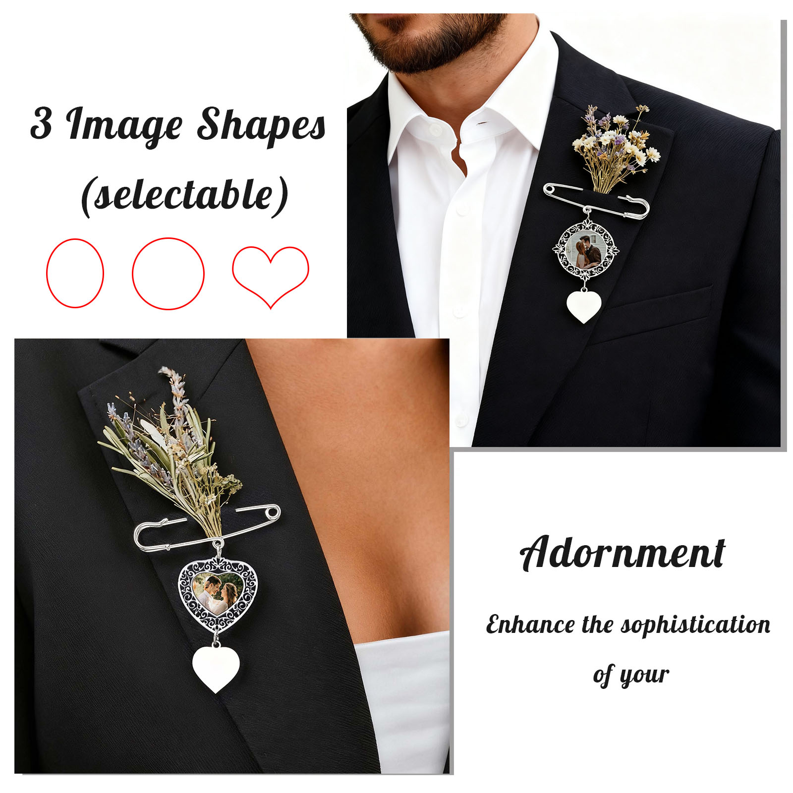 Custom Picture Badge Brooches  - огляд і ціна Women Accessories Images