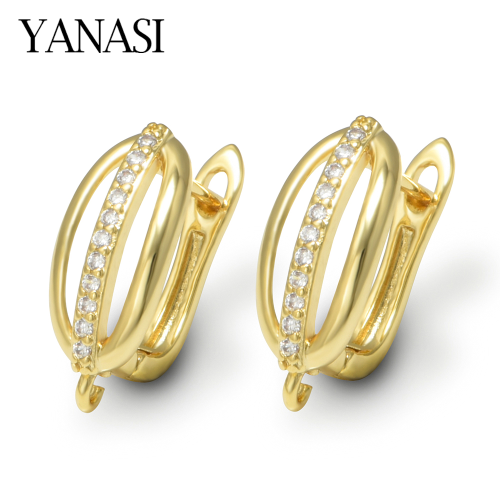 1 Pair 18K Gold Plated Brass C - огляд і ціна Women Accessories Earrings