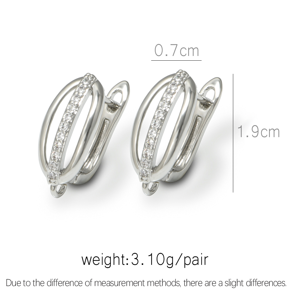 1 Pair 18K Gold Plated Brass C - огляд і ціна Women Accessories Earrings