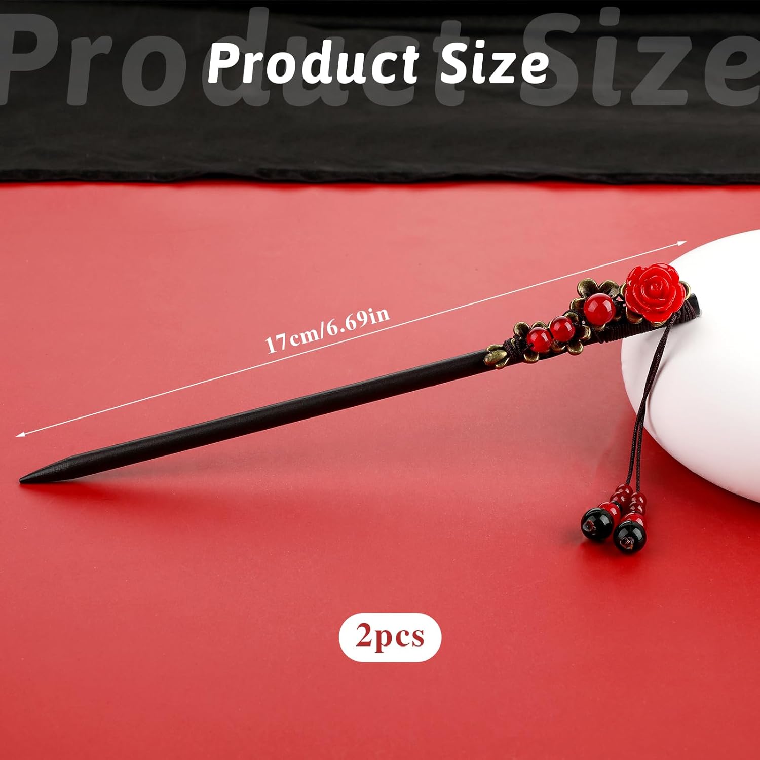 2 Pack Chinese Hair Sticks Woo - огляд і ціна Women Accessories Images