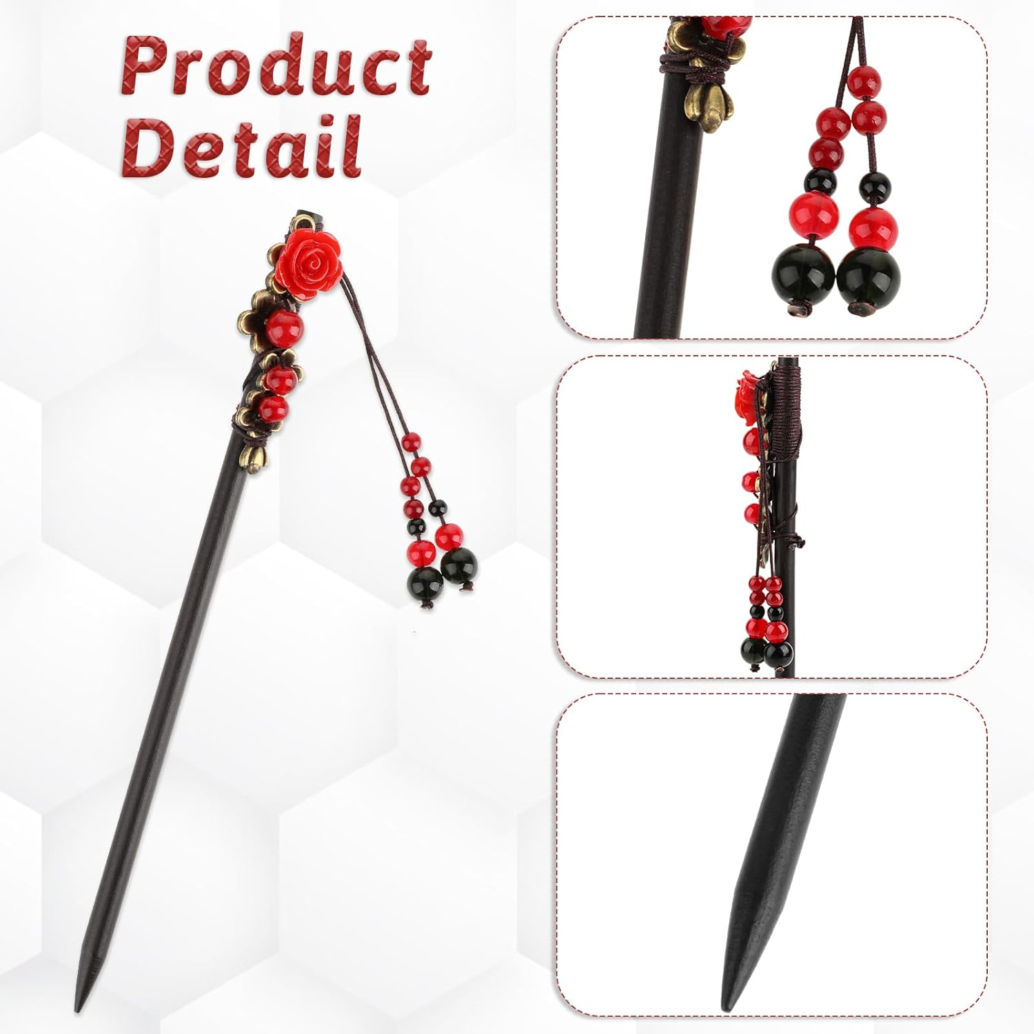 2 Pack Chinese Hair Sticks Woo - огляд і ціна Women Accessories Images