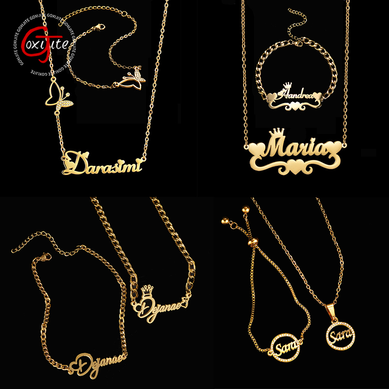 Goxijite Customize Name Neckla - огляд і ціна Women Accessories Gift Set