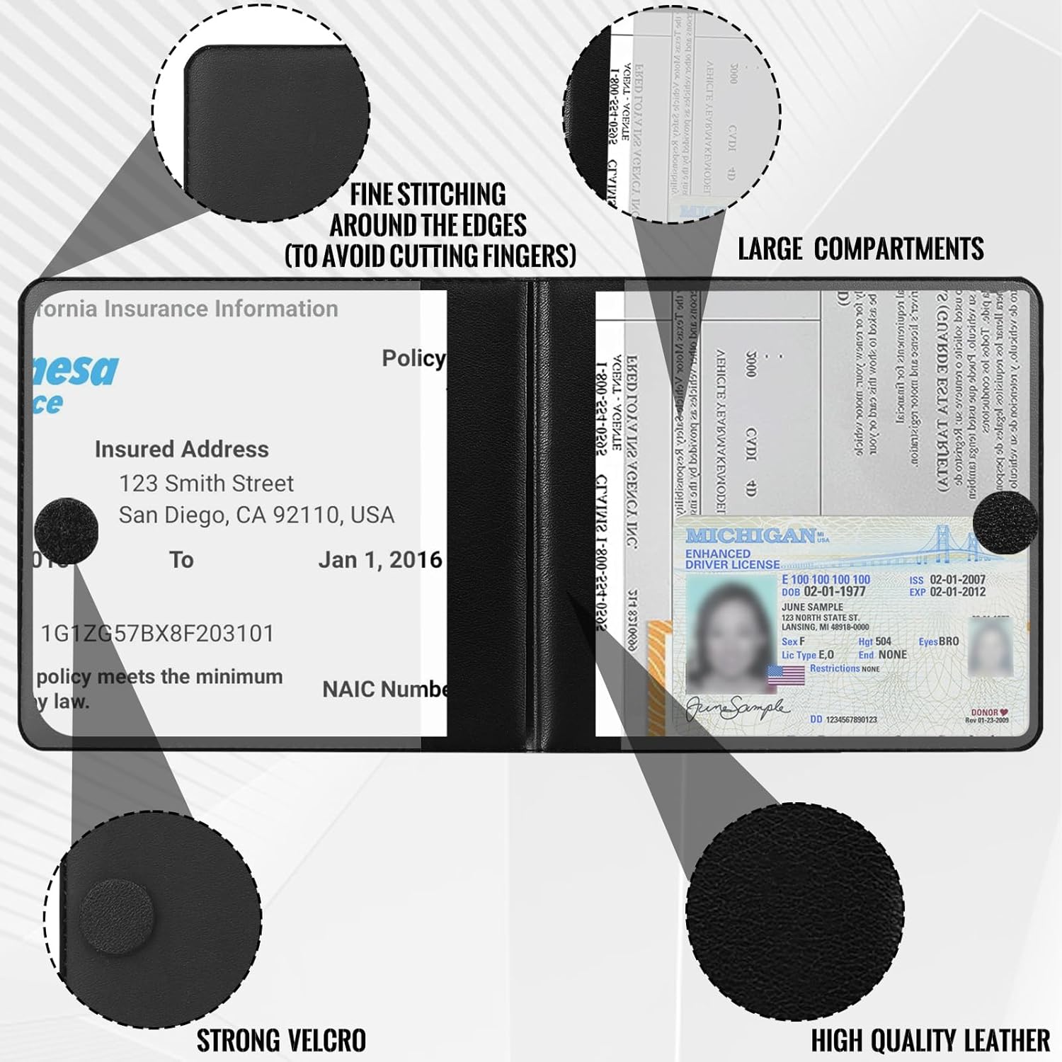 Car Registration Holder, 4-Pac - огляд і ціна Women Accessories Images