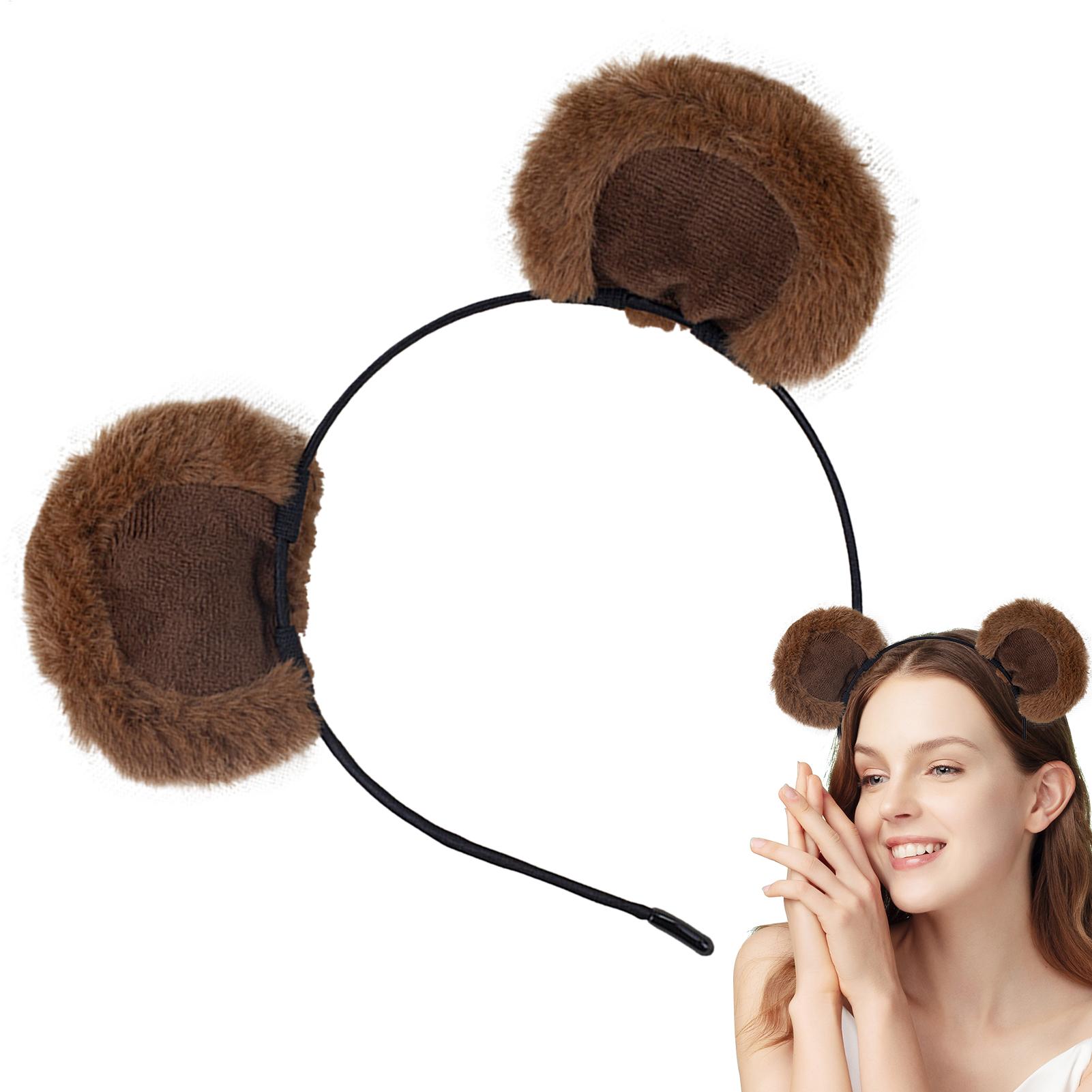 Cute Brown Ears Headband Adjus - огляд і ціна Women Accessories Combo Gift