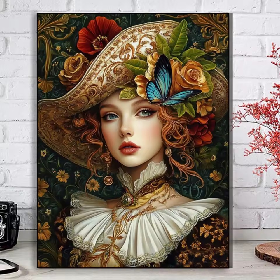Victorian Woman With Floral Ha - огляд і ціна Women'S Victorian Era Accessories