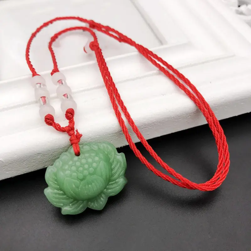 Natural Green Jade Lotus Penda - огляд і ціна Women Accessories For Hand
