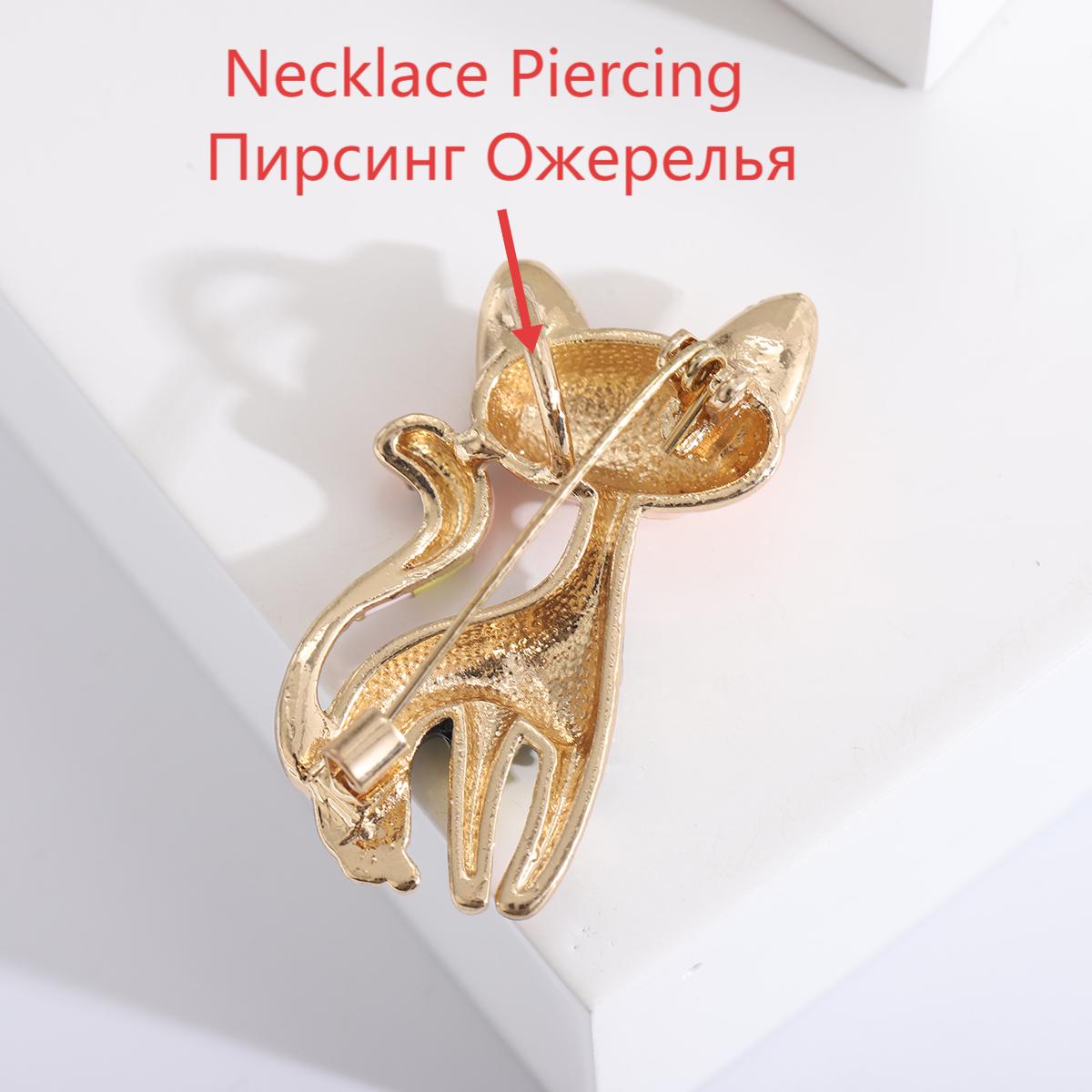 1pcs Cute Enamel Cat Brooches  - огляд і ціна Women Accessories Combo Gift