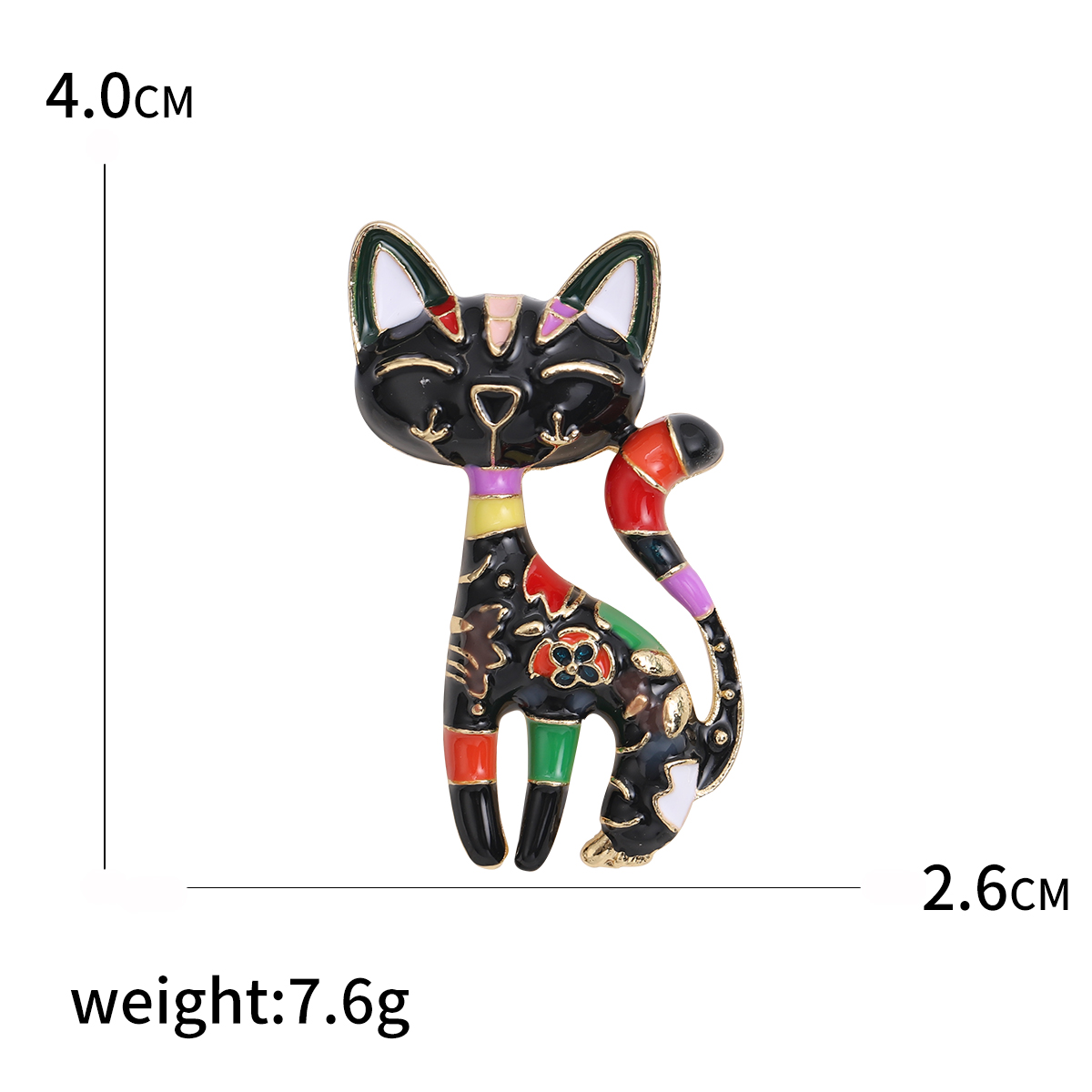 1pcs Cute Enamel Cat Brooches  - огляд і ціна Women Accessories Combo Gift