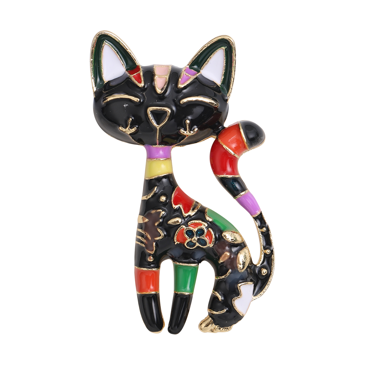 1pcs Cute Enamel Cat Brooches  - огляд і ціна Women Accessories Combo Gift