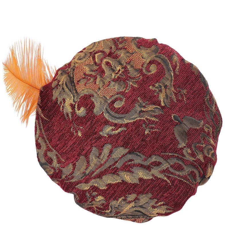 Medieval Tudor Hat With Feathe - огляд і ціна Women'S Victorian Era Accessories