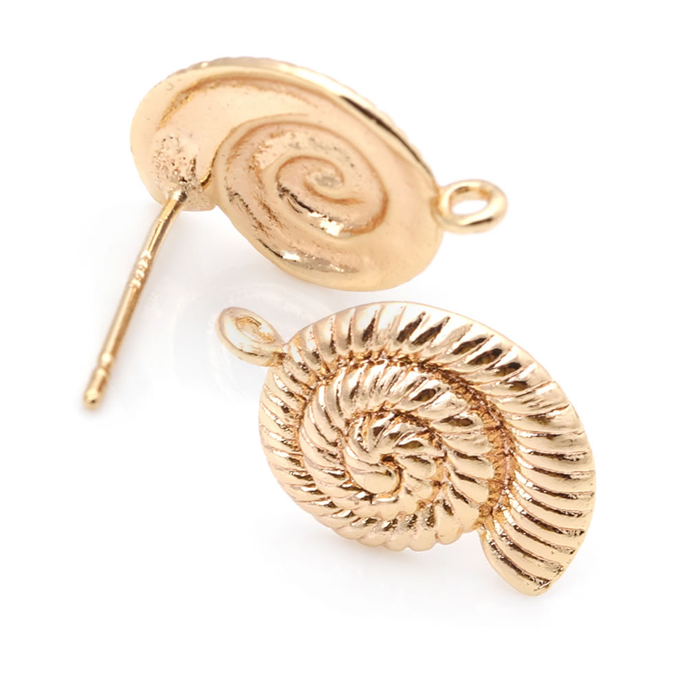 6PCS 18K Gold Color Brass Conc - огляд і ціна Women Accessories Earrings