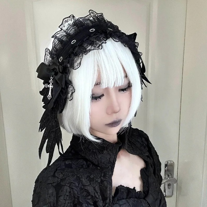 Gothic lace angel wings headba - огляд і ціна Women'S Victorian Era Accessories
