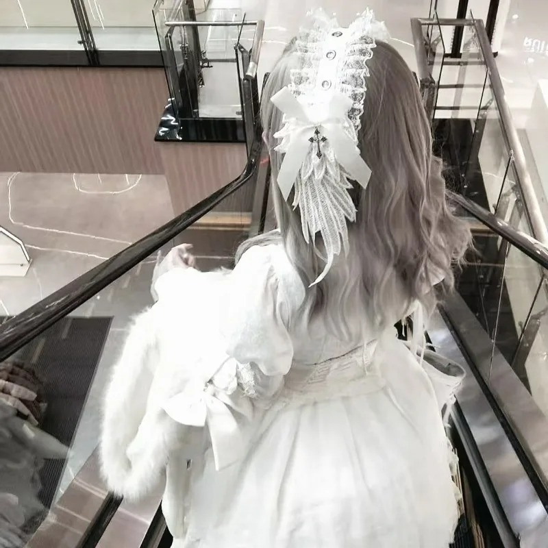 Gothic lace angel wings headba - огляд і ціна Women'S Victorian Era Accessories
