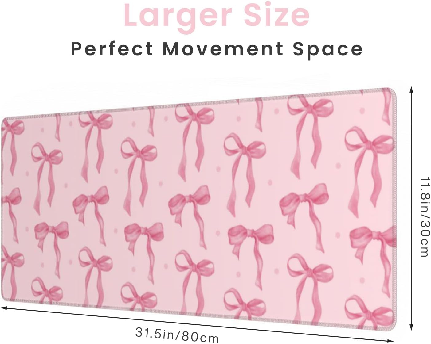 Pink Bow Desk Mat, Large Mouse - огляд і ціна Women Accessories Images