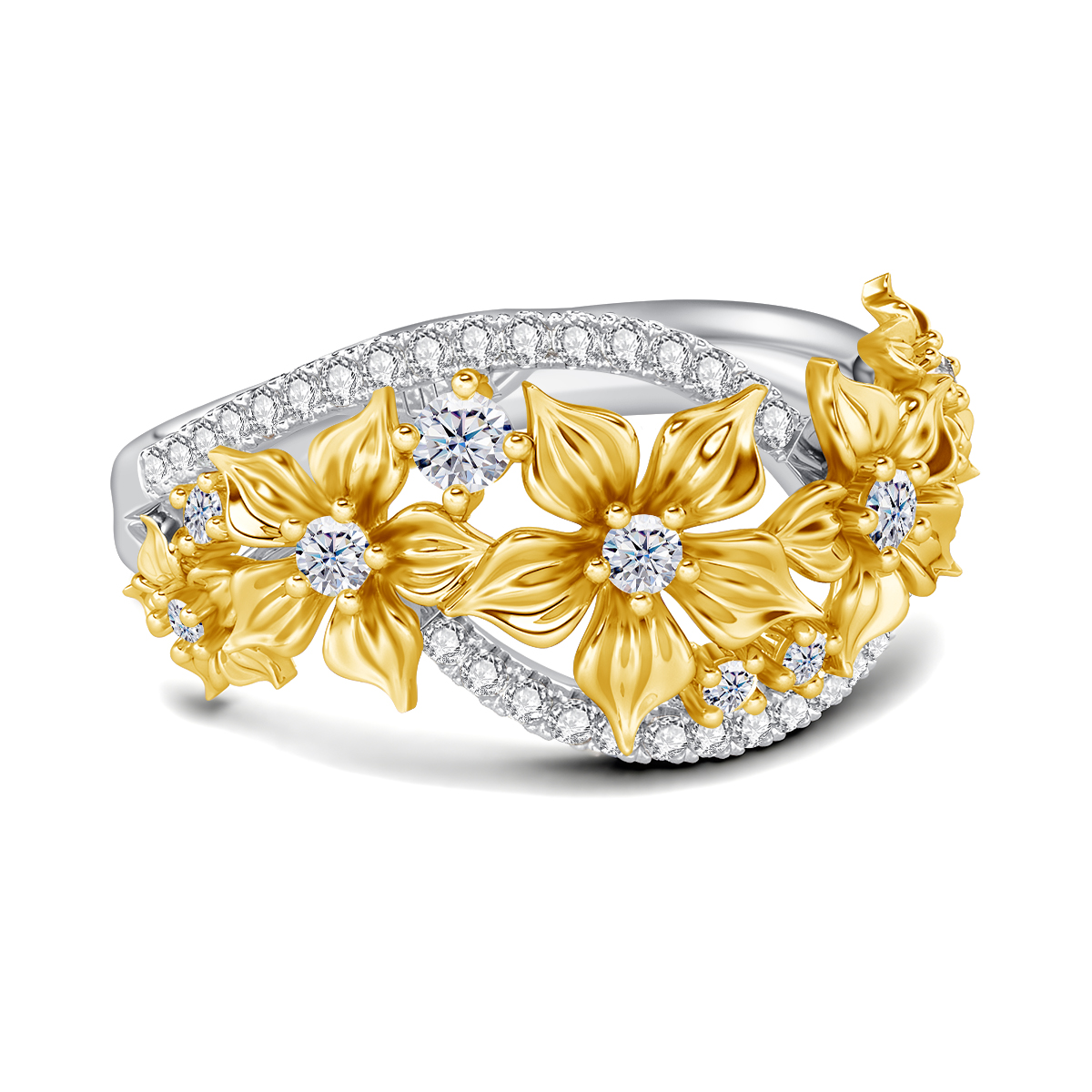 Unique Trending Flower Moissan - огляд і ціна Women'S Accessories Jewelry Sale