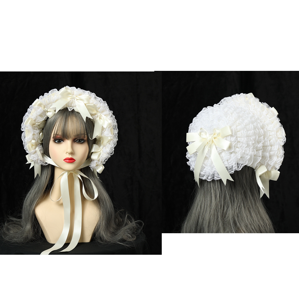 Lolita Lace Bonnet Hat Women G - огляд і ціна Women'S Victorian Era Accessories