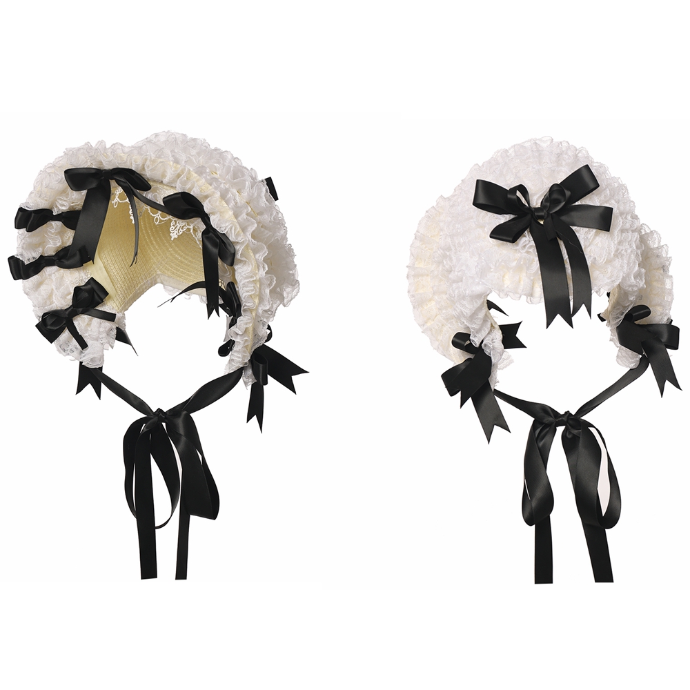 Lolita Lace Bonnet Hat Women G - огляд і ціна Women'S Victorian Era Accessories