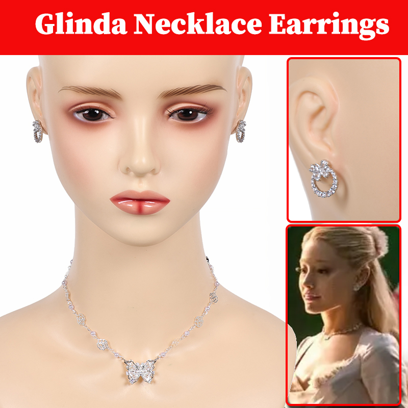 2025 Wicked 2 Glinda Cosplay B - огляд і ціна Women Accessories Earrings