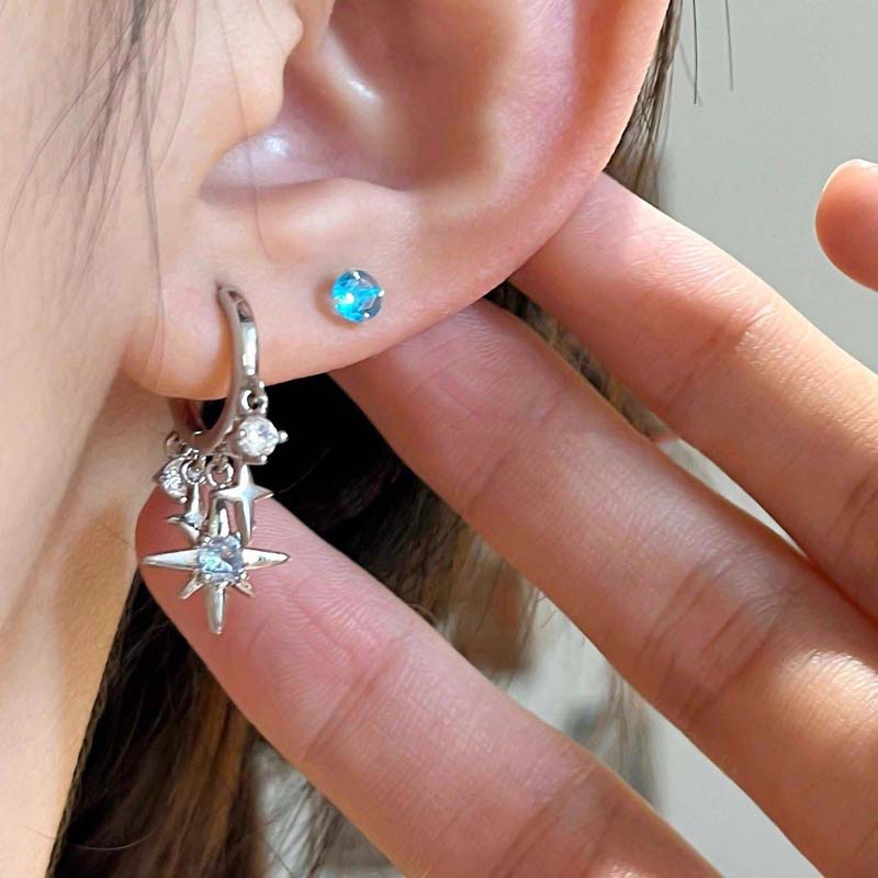 New Y2K Blue Zircon Star Tasse - огляд і ціна Women'S Accessories Jewelry Sale