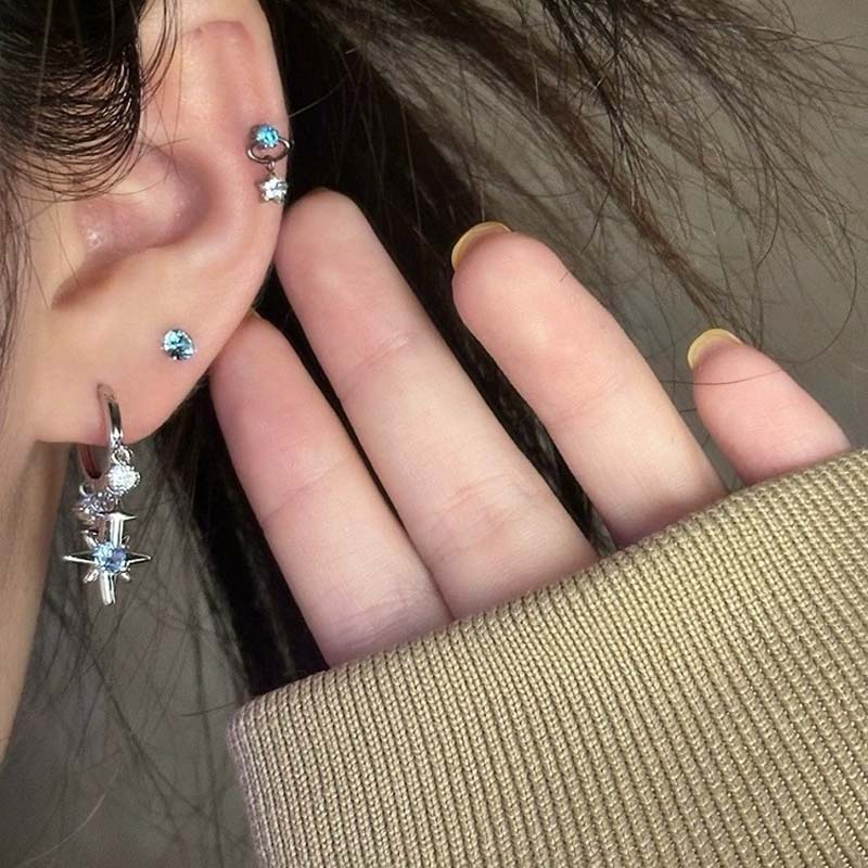 New Y2K Blue Zircon Star Tasse - огляд і ціна Women'S Accessories Jewelry Sale