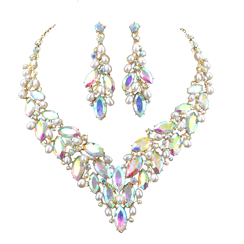 Delicate Golded Pearl Crystal  - огляд і ціна Women Accessories Gift Set