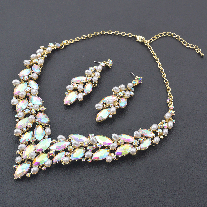 Delicate Golded Pearl Crystal  - огляд і ціна Women Accessories Gift Set