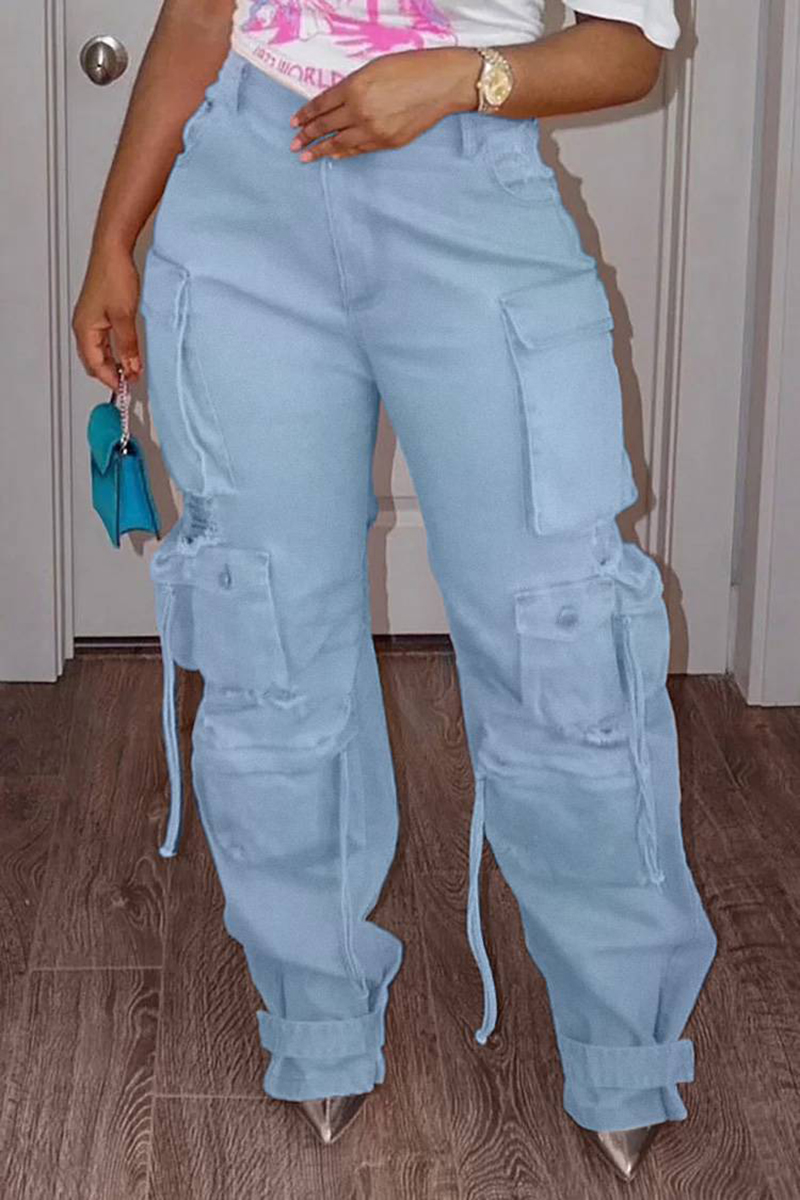 Plus Size Cargo Denim Jeans Po - огляд і ціна Women'S Jeans Accessories
