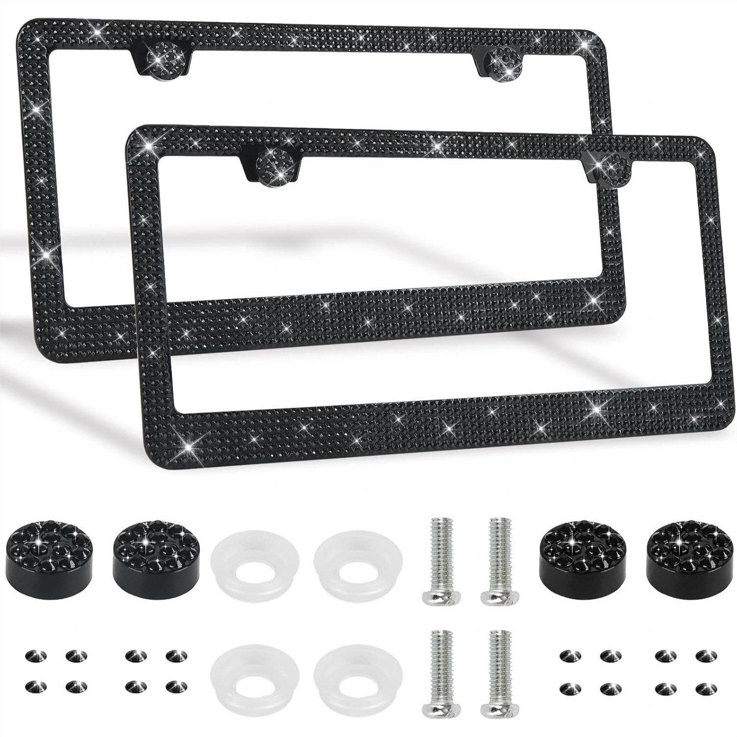 2 Pack Bling License Plate Fra - огляд і ціна Women Accessories Images