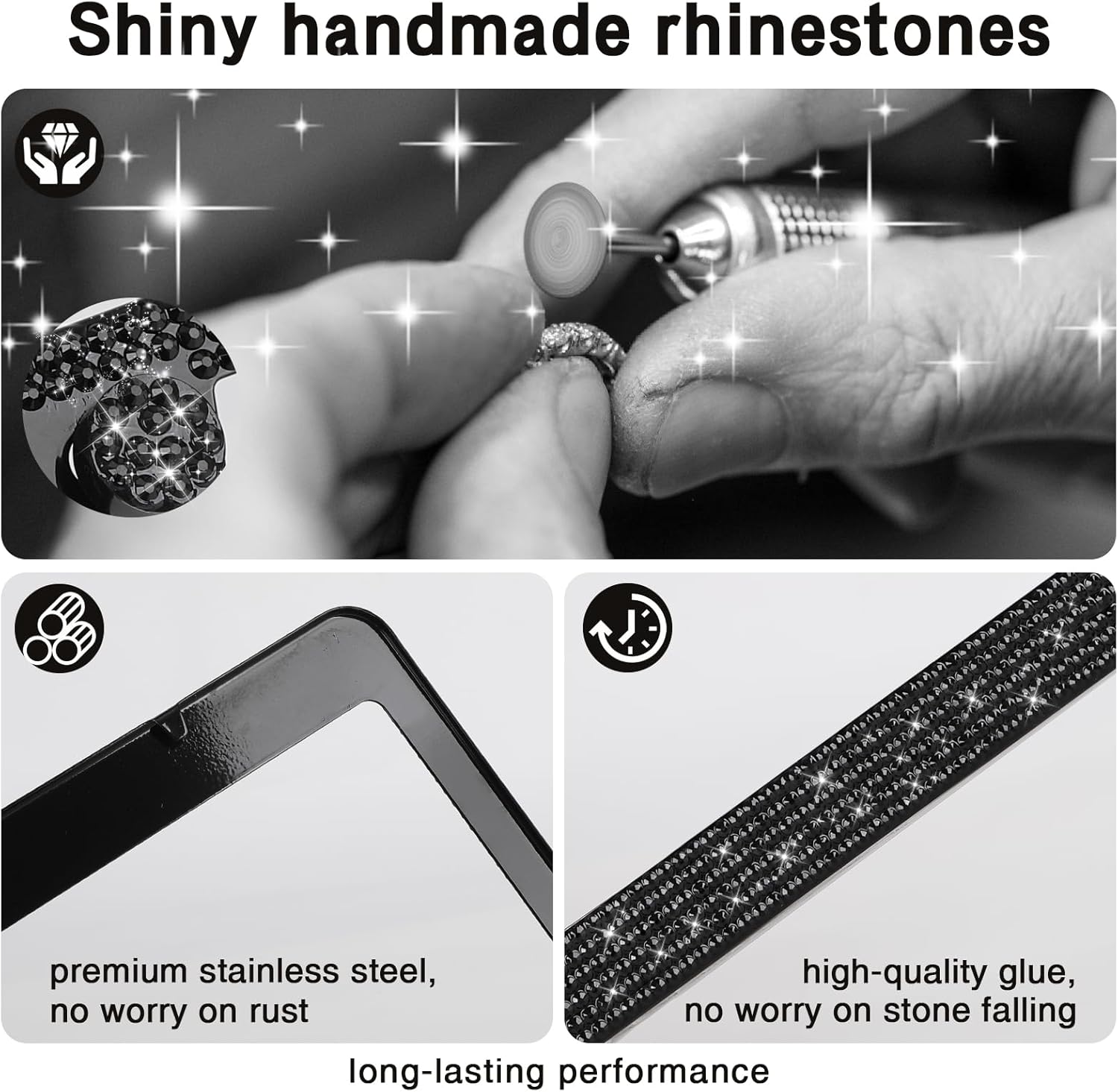 2 Pack Bling License Plate Fra - огляд і ціна Women Accessories Images