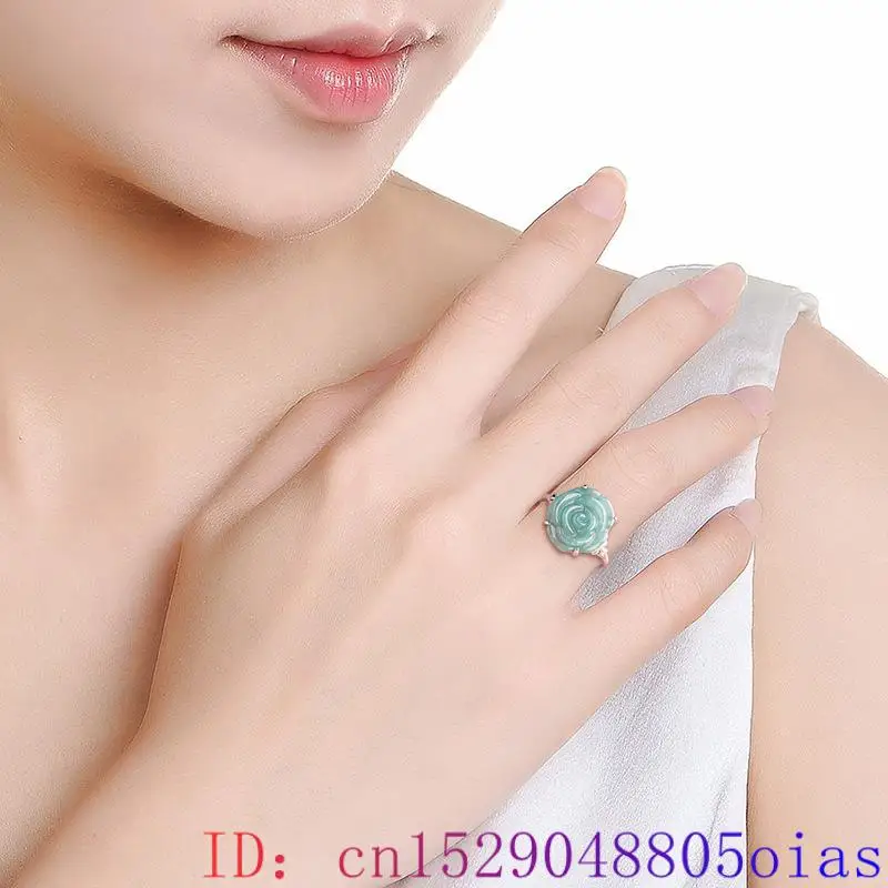 Blue Real Jadeite Rose Jewelry - огляд і ціна Women Accessories Gift Set