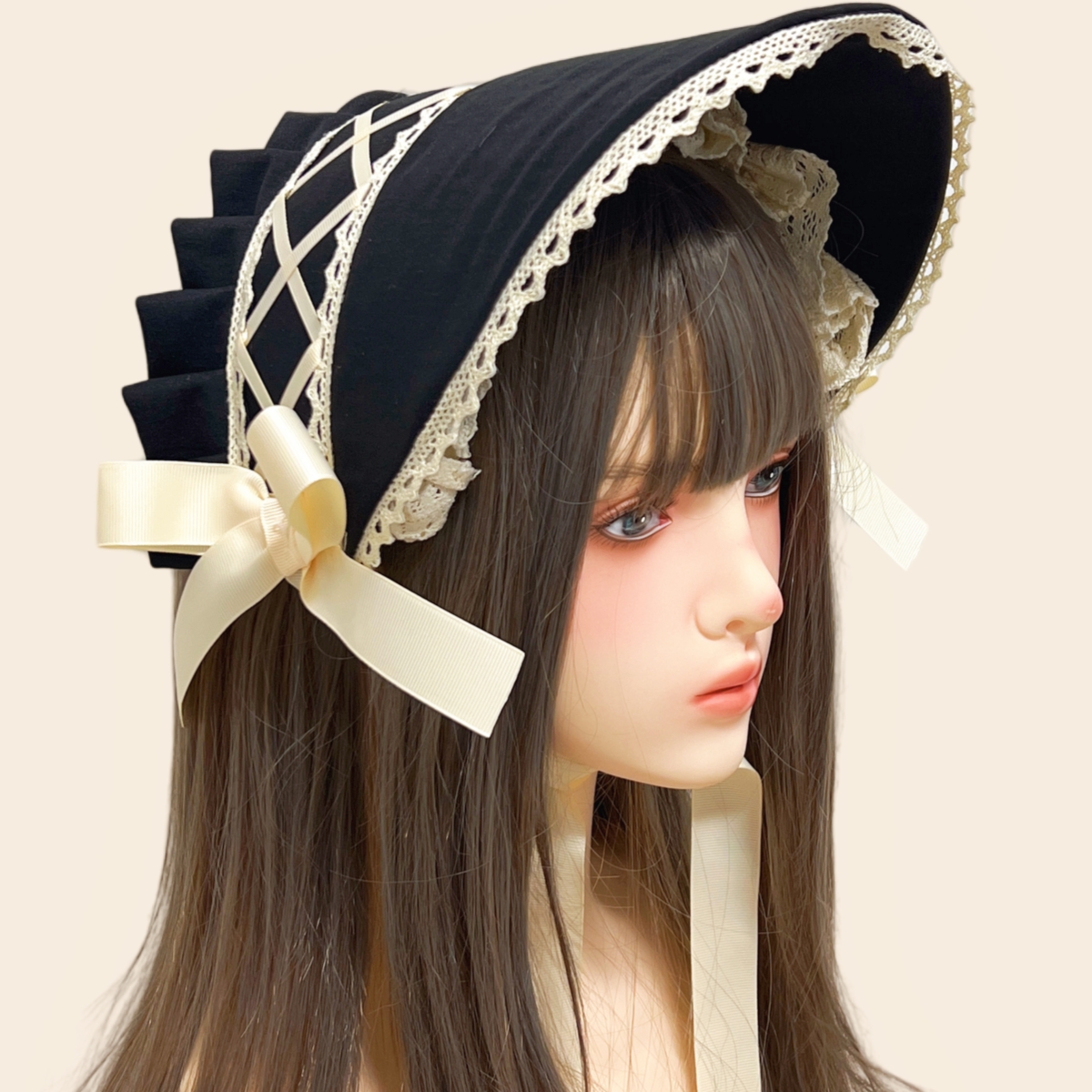 Lolita Hat Gorgeous Bonnet Vic - огляд і ціна Women'S Victorian Era Accessories