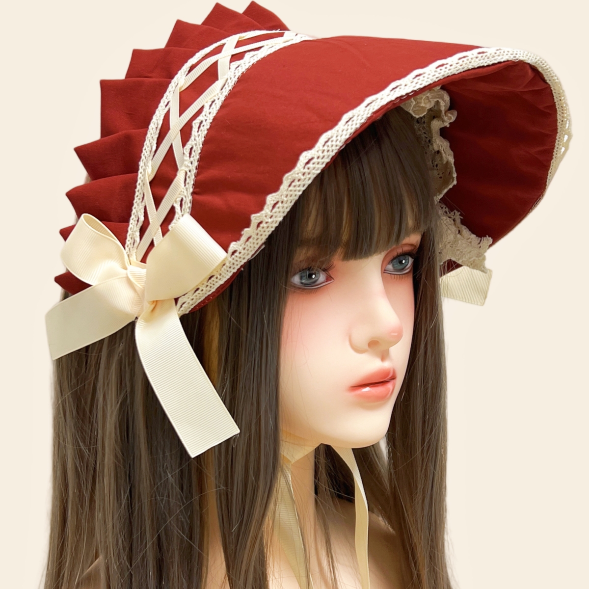 Lolita Hat Gorgeous Bonnet Vic - огляд і ціна Women'S Victorian Era Accessories