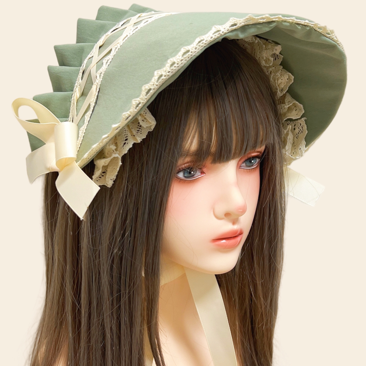 Lolita Hat Gorgeous Bonnet Vic - огляд і ціна Women'S Victorian Era Accessories